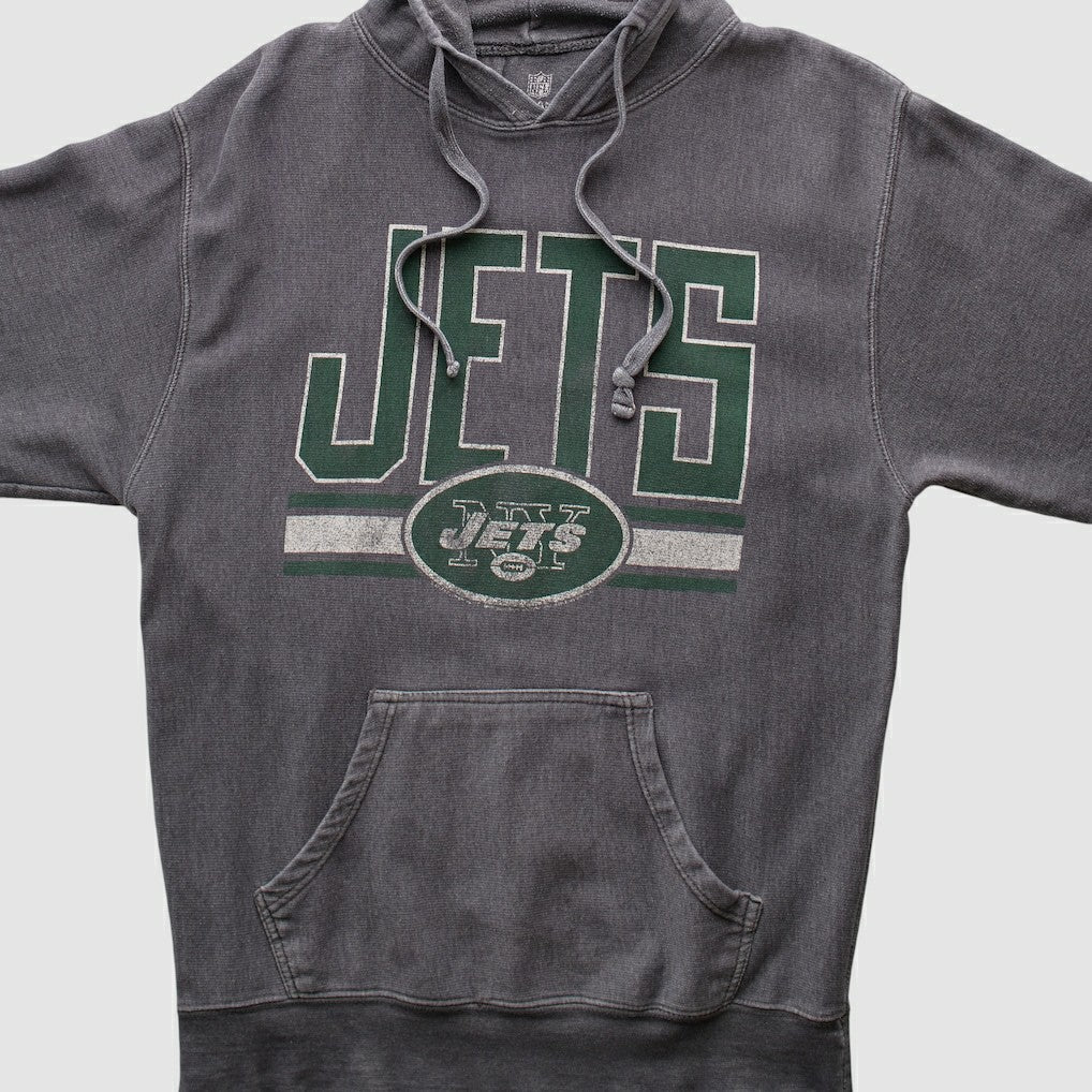 New York Jets NFL 2010s Hooded Pullover Sweatshirt - Dark Heather Gray Pullover