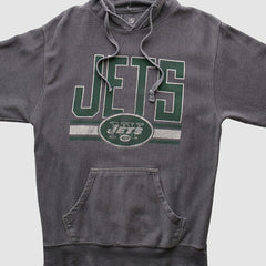 New York Jets NFL 2010s Hooded Pullover Sweatshirt - Dark Heather Gray Pullover