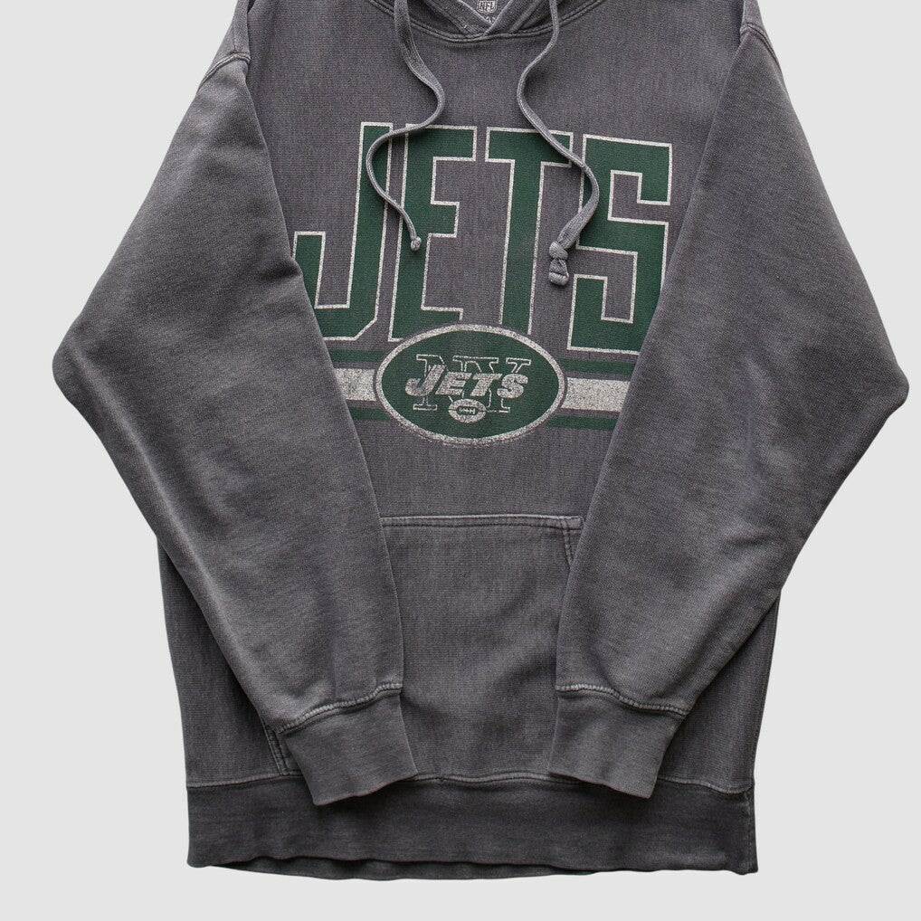 New York Jets NFL 2010s Hooded Pullover Sweatshirt - Dark Heather Gray Pullover