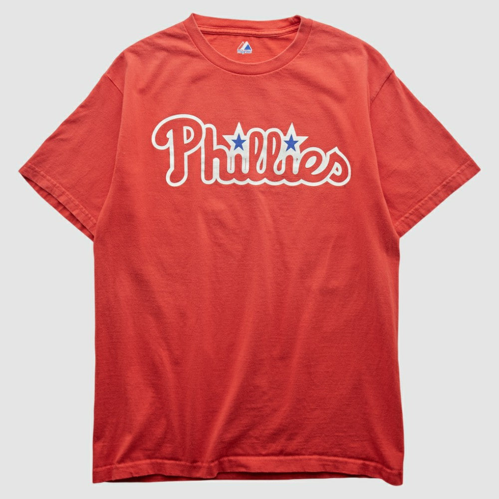 Philadelphia Phillies Majestic 2000s T-shirt - Red - Vintage T-shirts