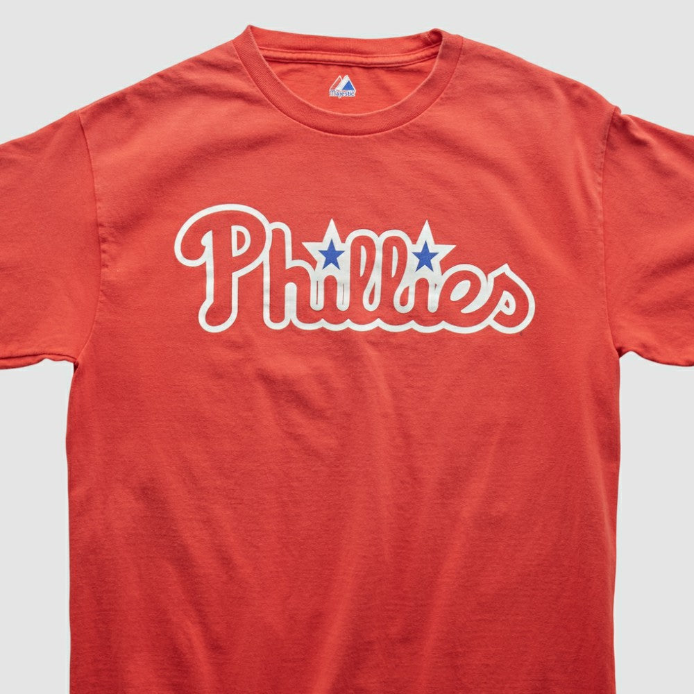 Philadelphia Phillies Majestic 2000s T-shirt - Red - Vintage T-shirts