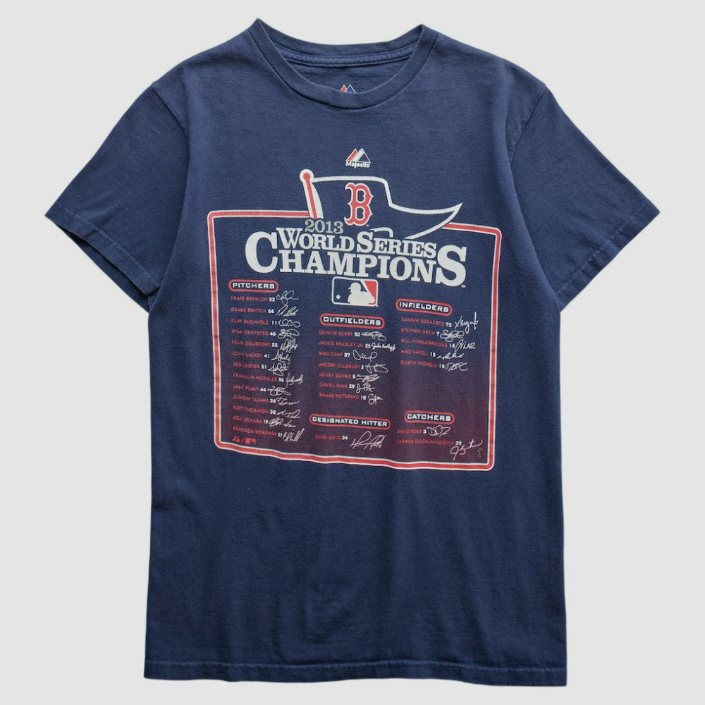 Boston Red Sox Majestic 2013 T-shirt - Navy - XXVintage T-shirts