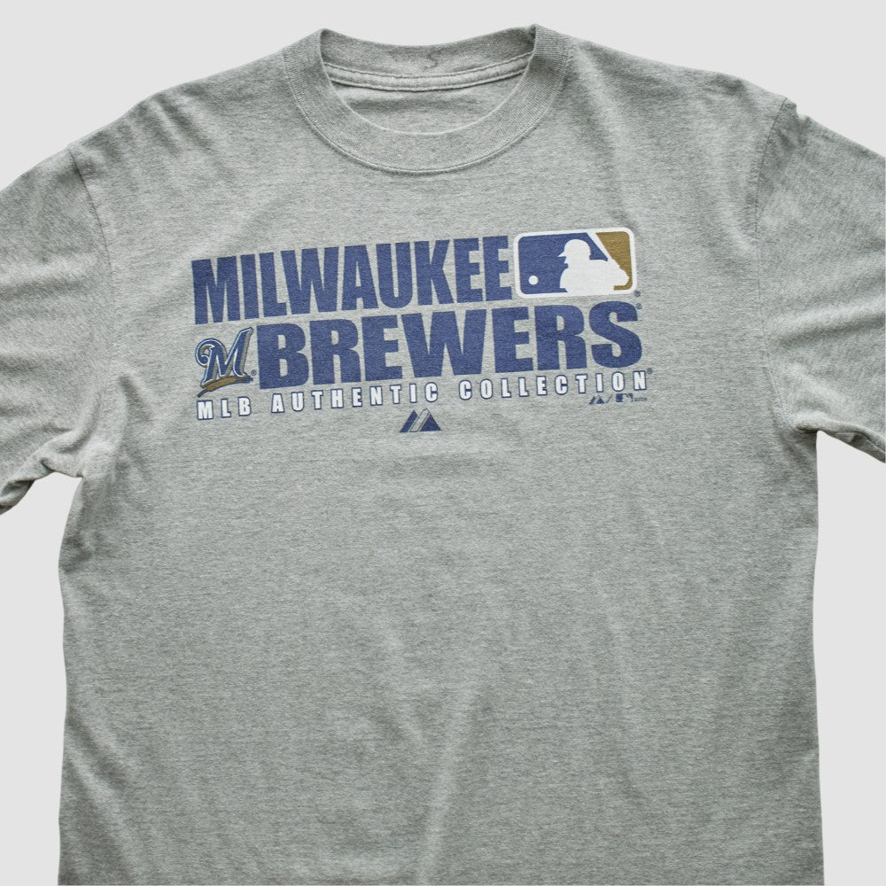 Milwaukee Brewers 2008 T-shirt - Heather Gray - Vintage T-shirts