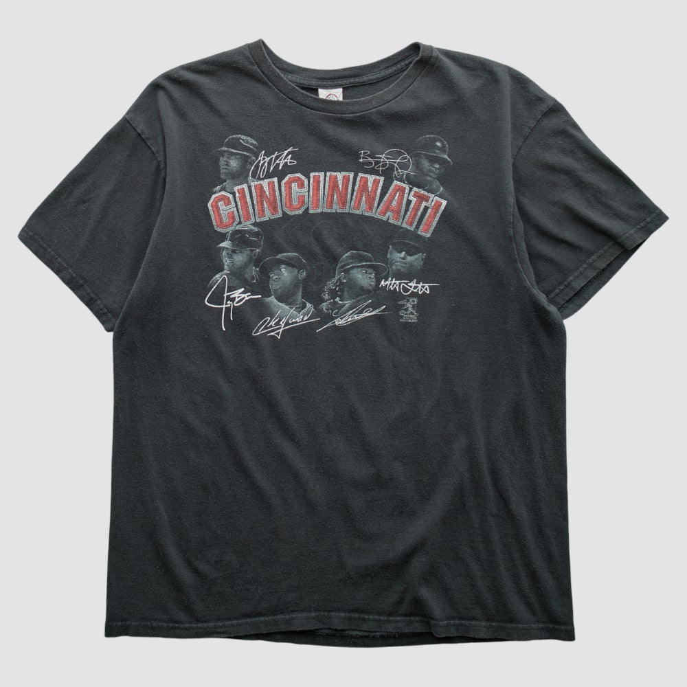 Cincinnati Reds Pro Weight 2014 T-shirt - Charcoal - Vintage T-shirts