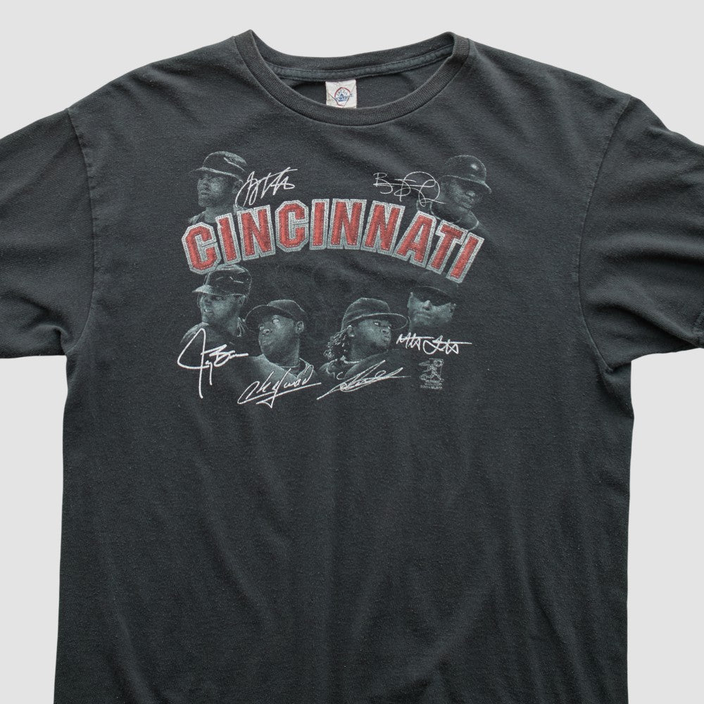 Cincinnati Reds Pro Weight 2014 T-shirt - Charcoal - Vintage T-shirts