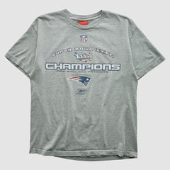 New England Patriots Reebok 2002 T-shirt - Heather Gray T-shirts