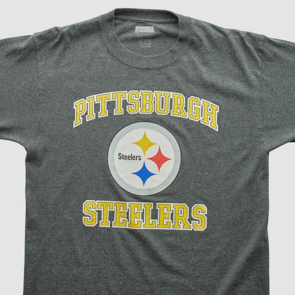 Pittsburgh Steelers 2000s Long Sleeve T-shirt - Dark Heather Gray T-shirts