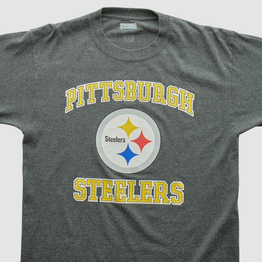 Pittsburgh Steelers 2000s Long Sleeve T-shirt - Dark Heather Gray T-shirts