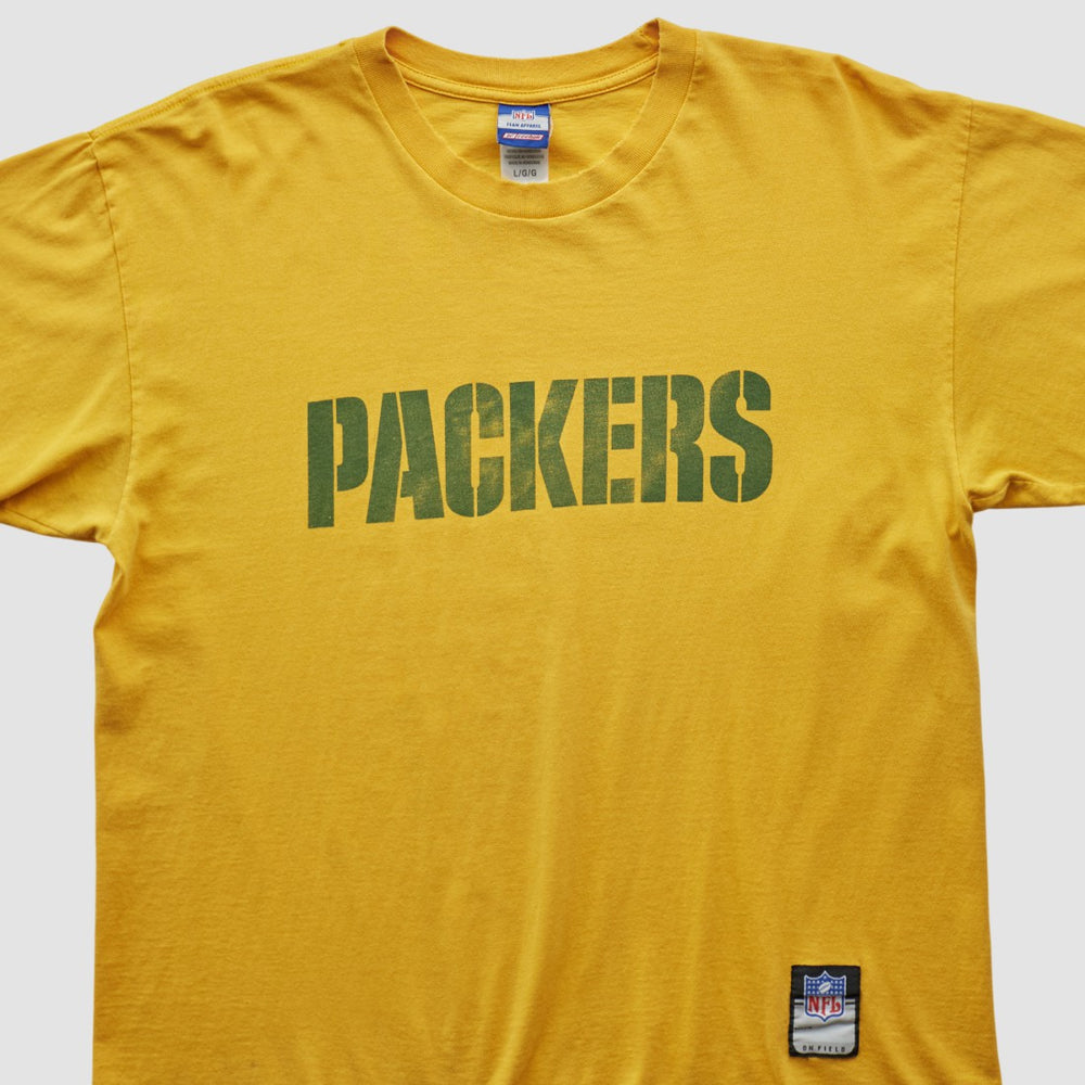 Green Bay Packers Reebok 2000s T-shirt - Yellow T-shirts