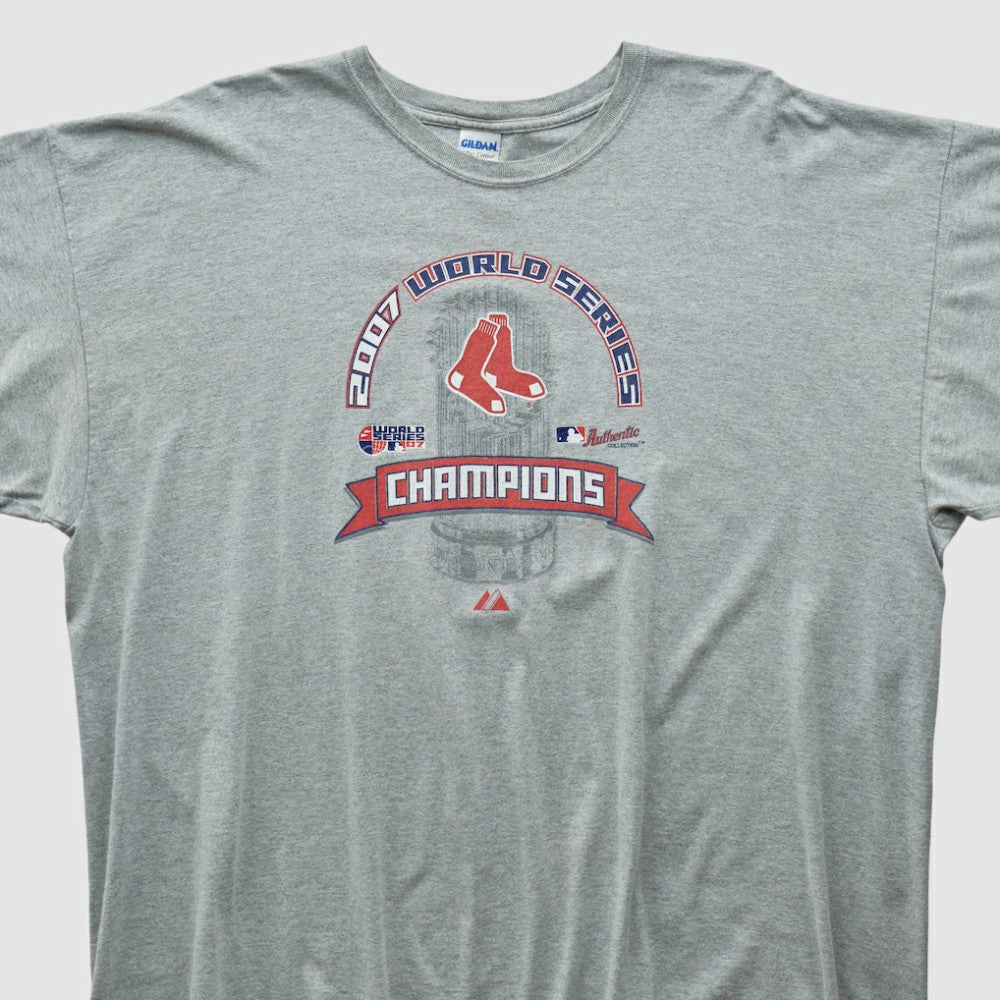 Boston Red Sox Gildan 2007 T-shirt - Heather Gray - 3XVintage T-shirts