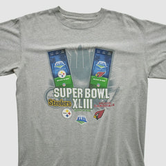NFL Super Bowl XLIII NFL 2009 T-shirt - Heather Gray T-shirts