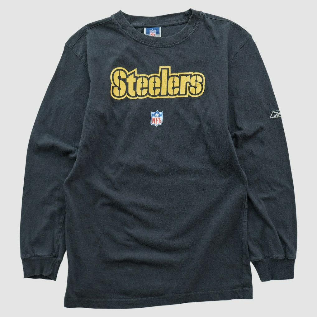 Pittsburgh Steelers Reebok 2000s Long Sleeve T-shirt - Black T-shirts