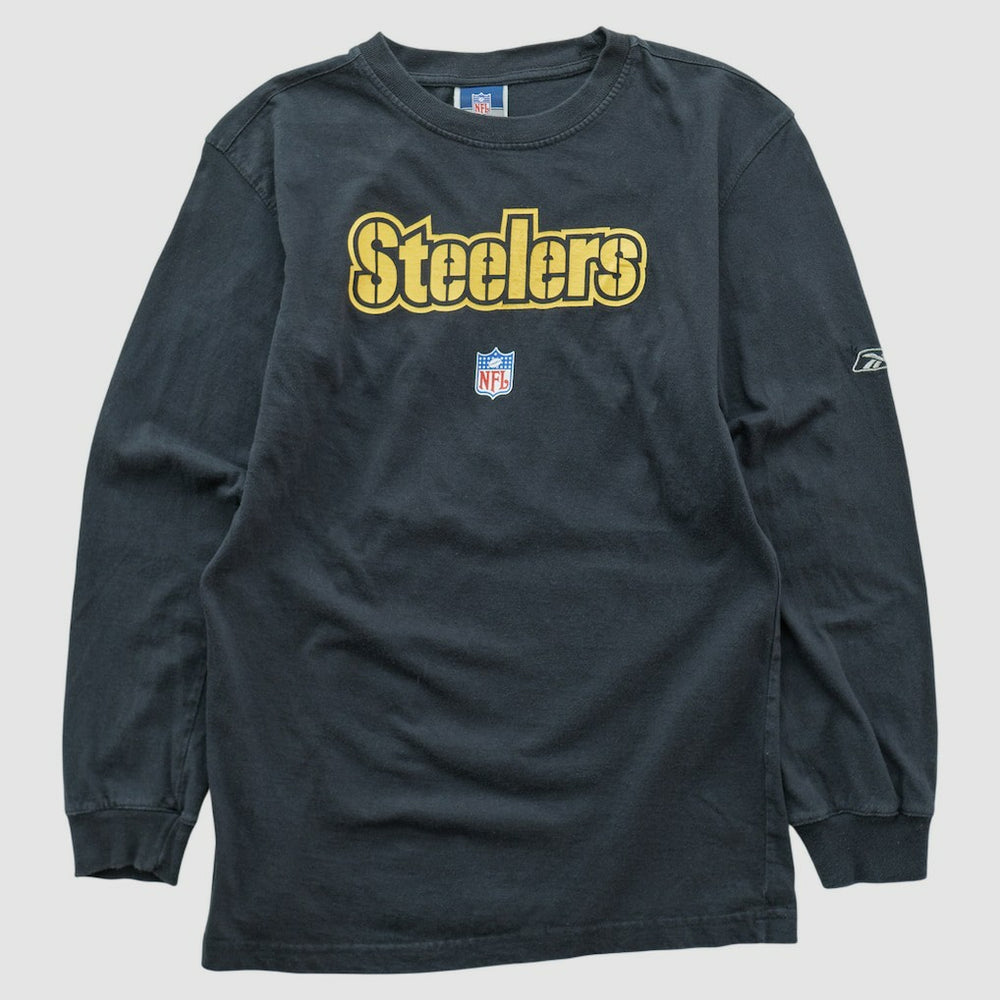 Pittsburgh Steelers Reebok 2000s Long Sleeve T-shirt - Black T-shirts