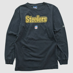 Pittsburgh Steelers Reebok 2000s Long Sleeve T-shirt - Black T-shirts