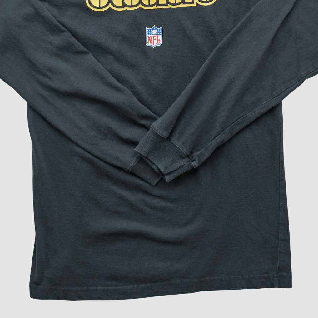Pittsburgh Steelers Reebok 2000s Long Sleeve T-shirt - Black T-shirts