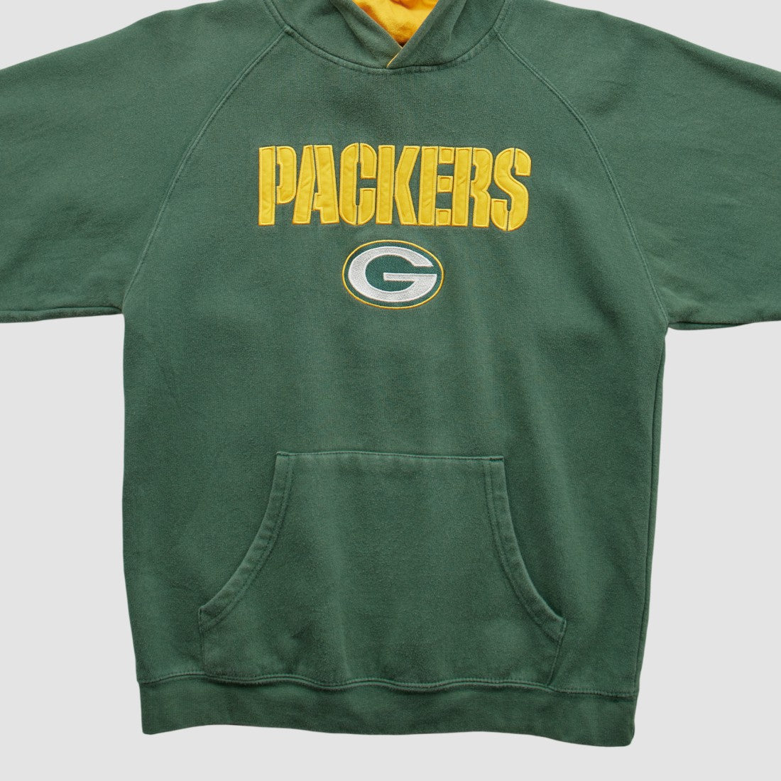 Green Bay Packers Reebok 2000s Hooded Pullover Sweatshirt - Green Pullover