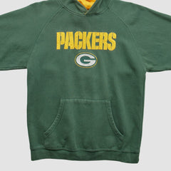 Green Bay Packers Reebok 2000s Hooded Pullover Sweatshirt - Green Pullover