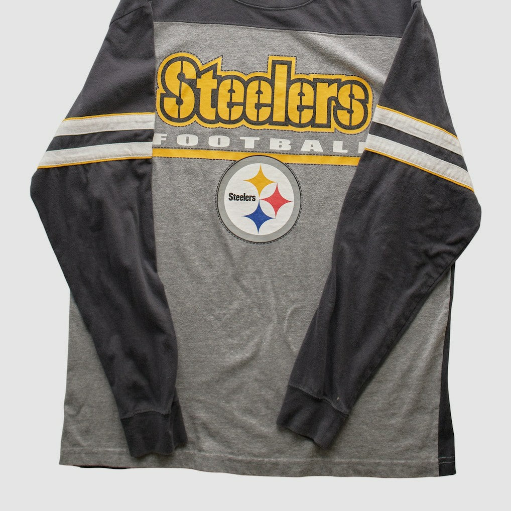 Pittsburgh Steelers NFL 2010s Long Sleeve T-shirt - Heather Gray T-shirts