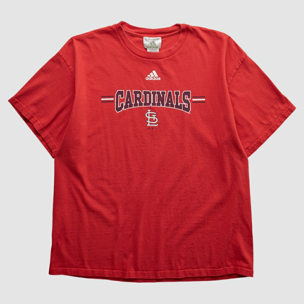 St. Louis Cardinals Adidas 2000s T-shirt - Red - Vintage T-shirts