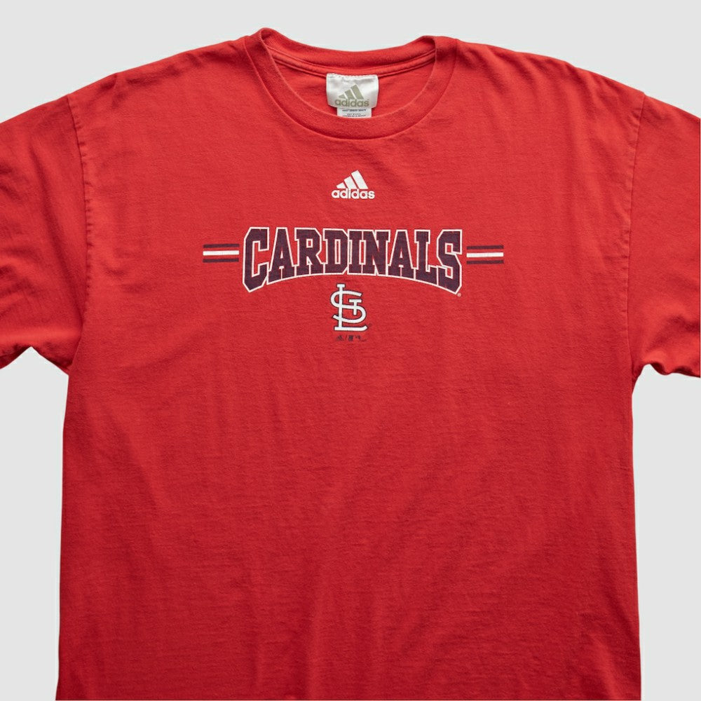 St. Louis Cardinals Adidas 2000s T-shirt - Red - Vintage T-shirts