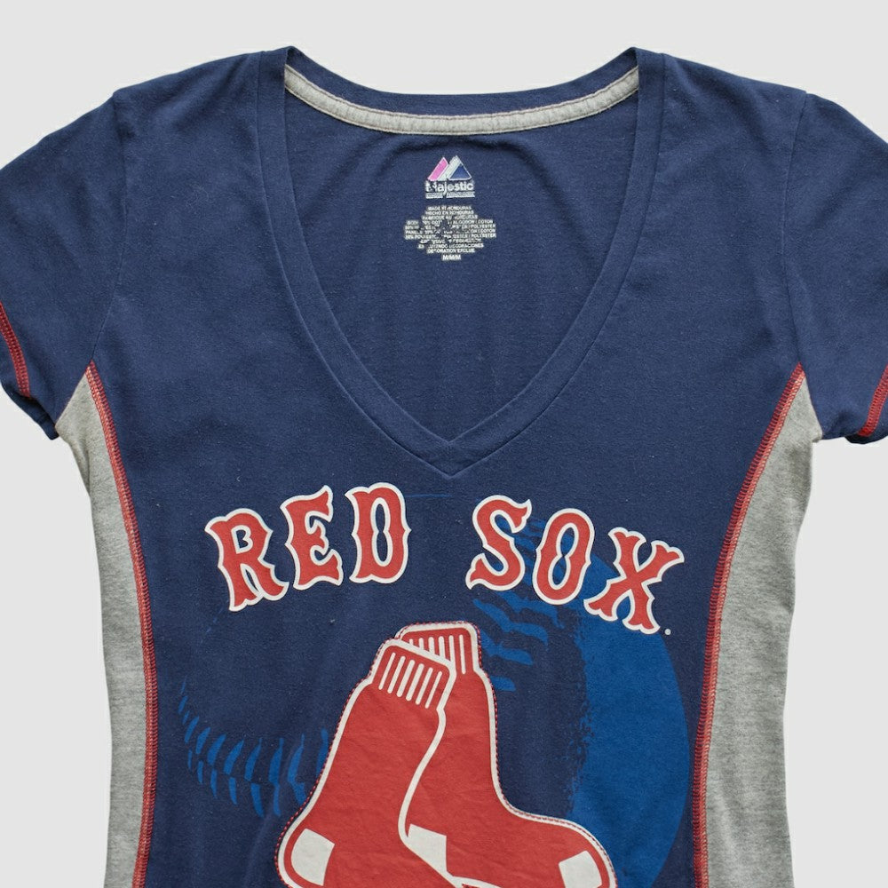 Boston Red Sox Majestic 2010s T-shirt - Navy - Vintage T-shirts