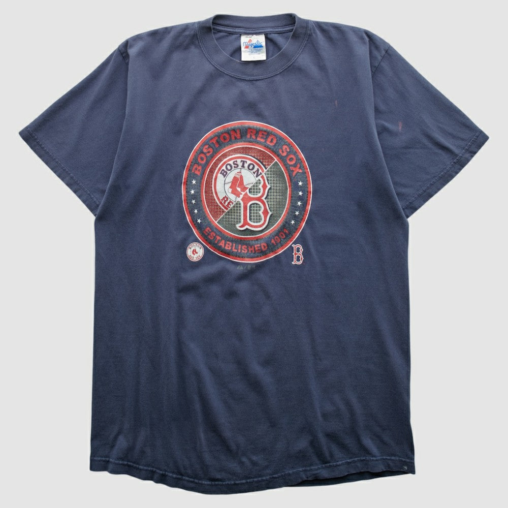 Boston Red Sox Majestic 2000s T-shirt - Navy - Vintage T-shirts