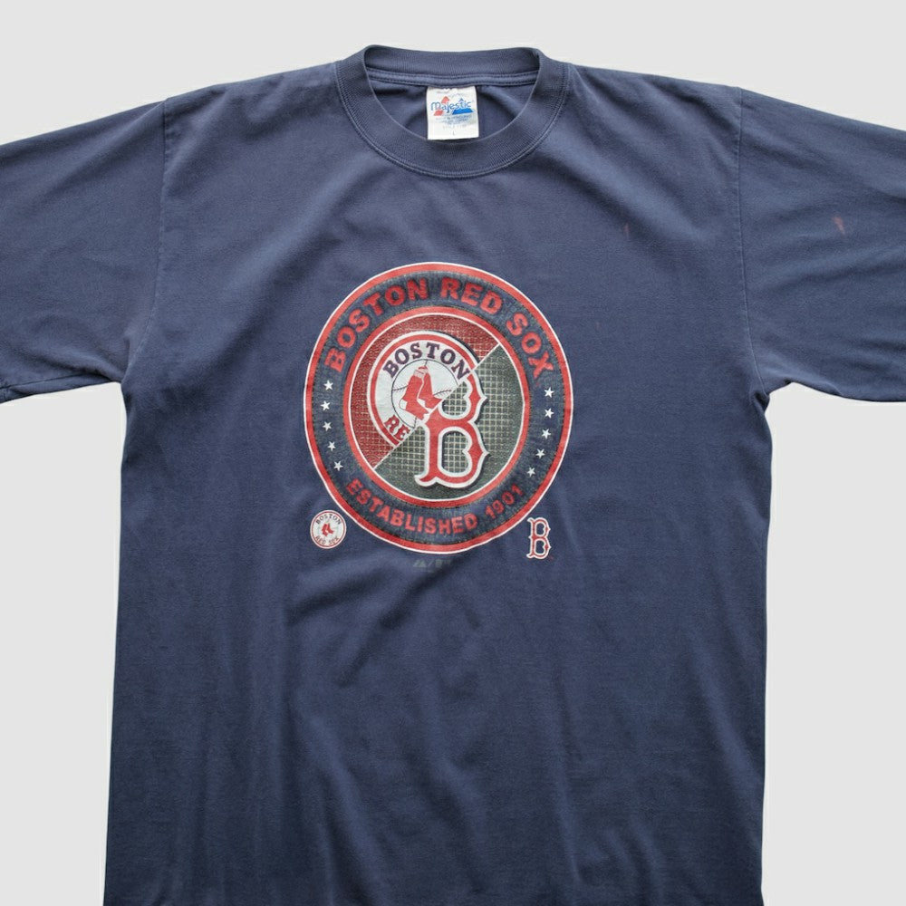 Boston Red Sox Majestic 2000s T-shirt - Navy - Vintage T-shirts