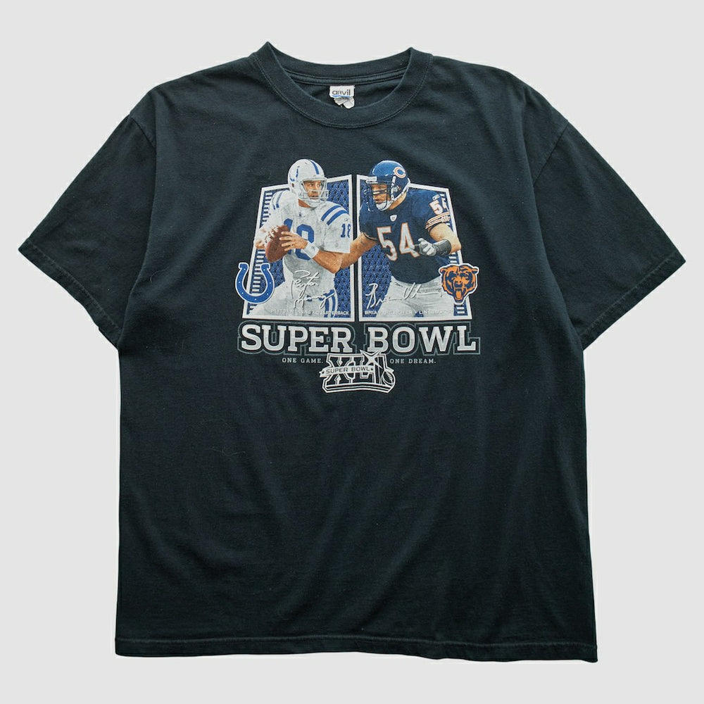 Superbowl XLII Anvil 2008 T-shirt - Black T-shirts