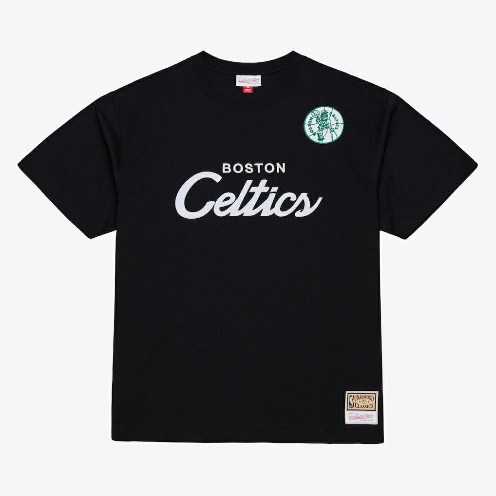 Boston Celtics Head Coach T-Shirt Black - Mitchell & Ness