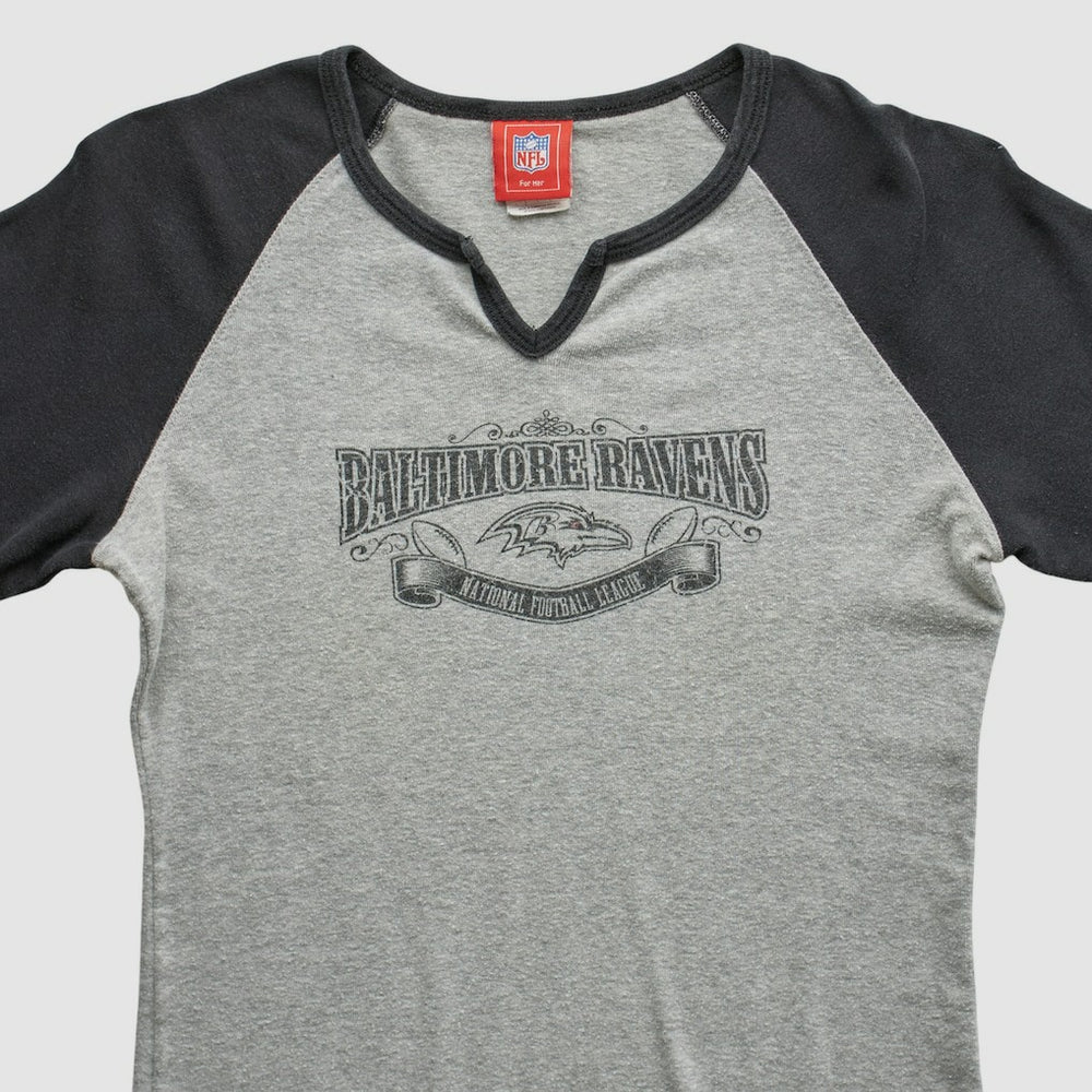 Baltimore Ravens NFL 2000s T-shirt - Heather Gray T-shirts