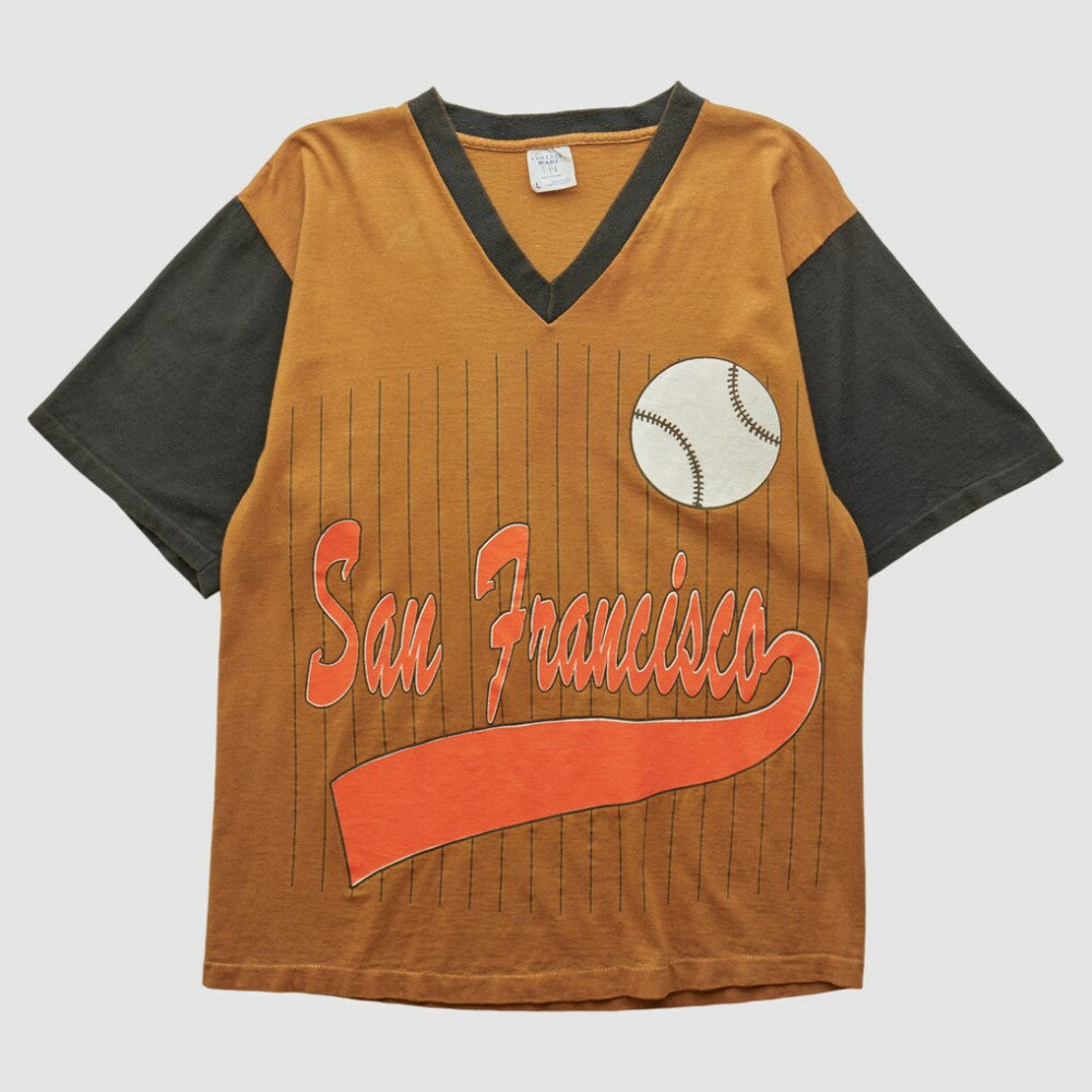 San Francisco Giants College Ware 90s T-shirt - Orange - Vintage T-shirts