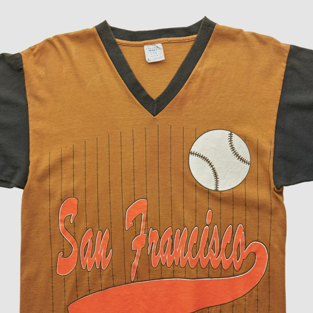 San Francisco Giants College Ware 90s T-shirt - Orange - Vintage T-shirts