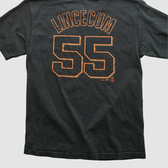 San Francisco Giants Majestic 2009 T-shirt - Black - XVintage T-shirts