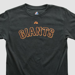 San Francisco Giants Majestic 2009 T-shirt - Black - XVintage T-shirts