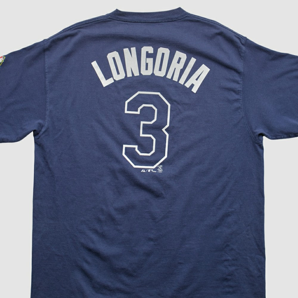 Tampa Bay Rays Majestic 2008 T-shirt - Navy - Vintage T-shirts