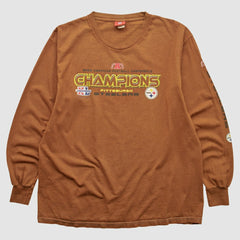 Pittsburgh Steelers NFL 2006 Long Sleeve T-shirt - Brown T-shirts