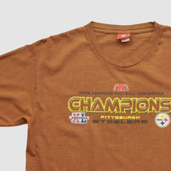 Pittsburgh Steelers NFL 2006 Long Sleeve T-shirt - Brown T-shirts