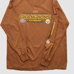Pittsburgh Steelers NFL 2006 Long Sleeve T-shirt - Brown T-shirts