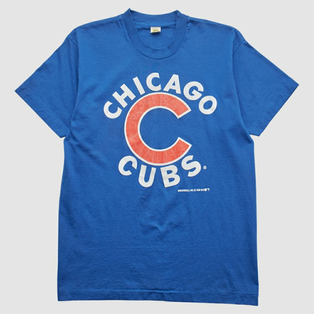 Chicago Cubs Velva Sheen 1988 T-shirt - Blue - Vintage T-shirts