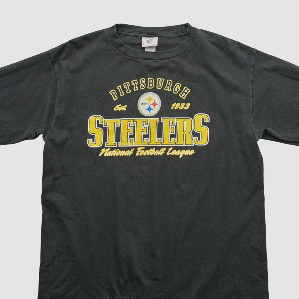 Pittsburgh Steelers NFL 2000s Long Sleeve T-shirt - Black T-shirts
