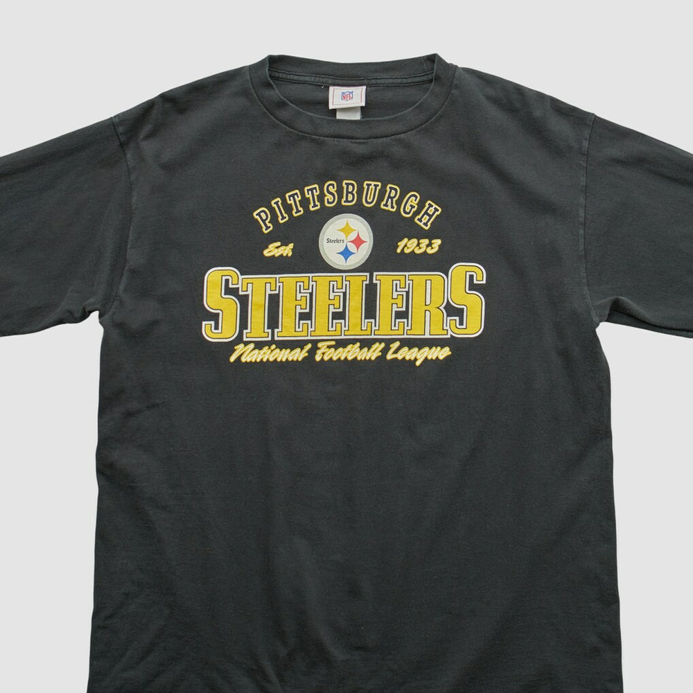 Pittsburgh Steelers NFL 2000s Long Sleeve T-shirt - Black T-shirts