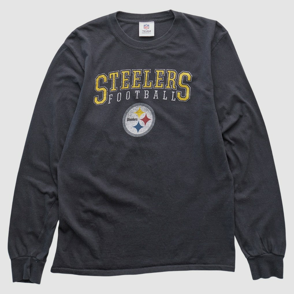 Pittsburgh Steelers NFL 2010s Long Sleeve T-shirt - Black T-shirts