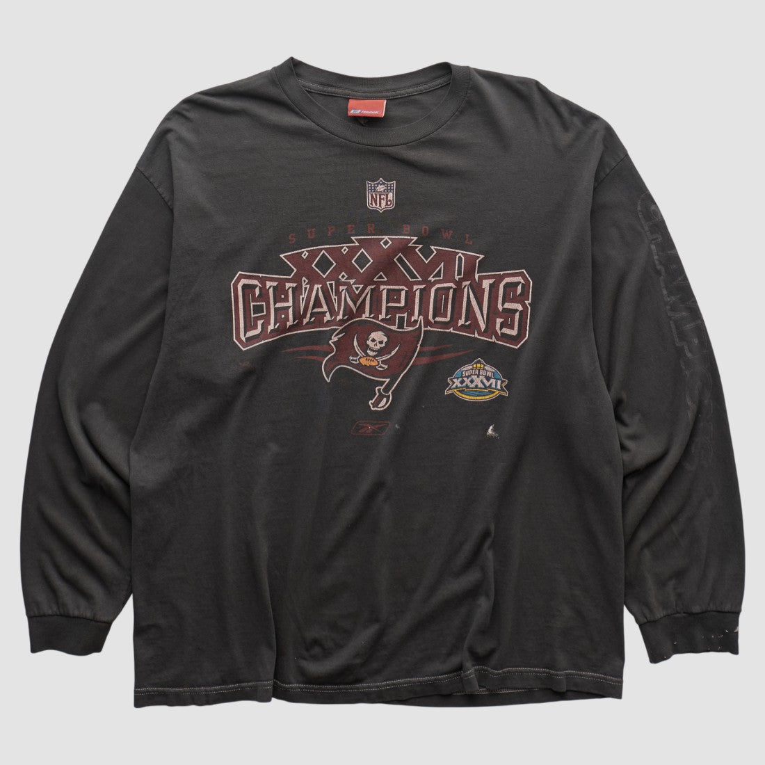 Tampa Bay Buccaneers Reebok 2003 Long Sleeve T-shirt - Black T-shirts