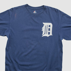 Detroit Tigers Majestic 2000s T-shirt - Navy - Vintage T-shirts