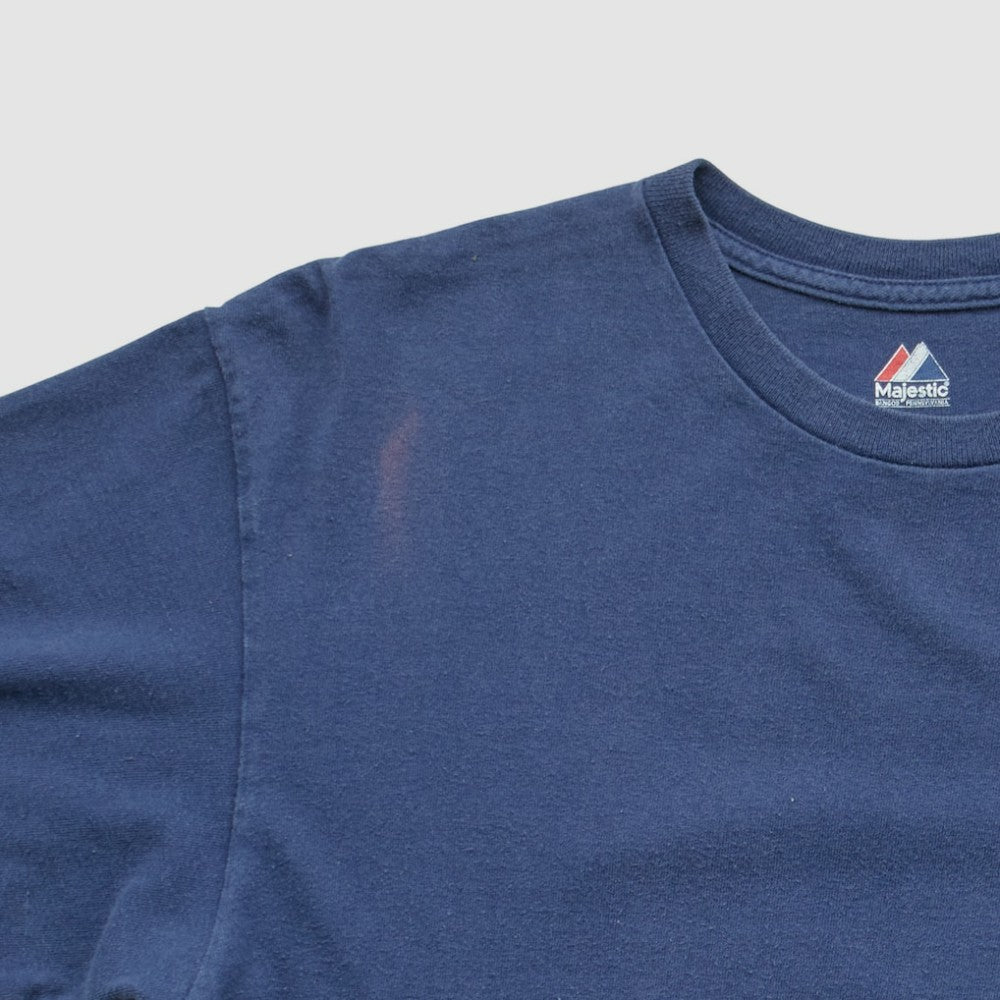 Detroit Tigers Majestic 2000s T-shirt - Navy - Vintage T-shirts