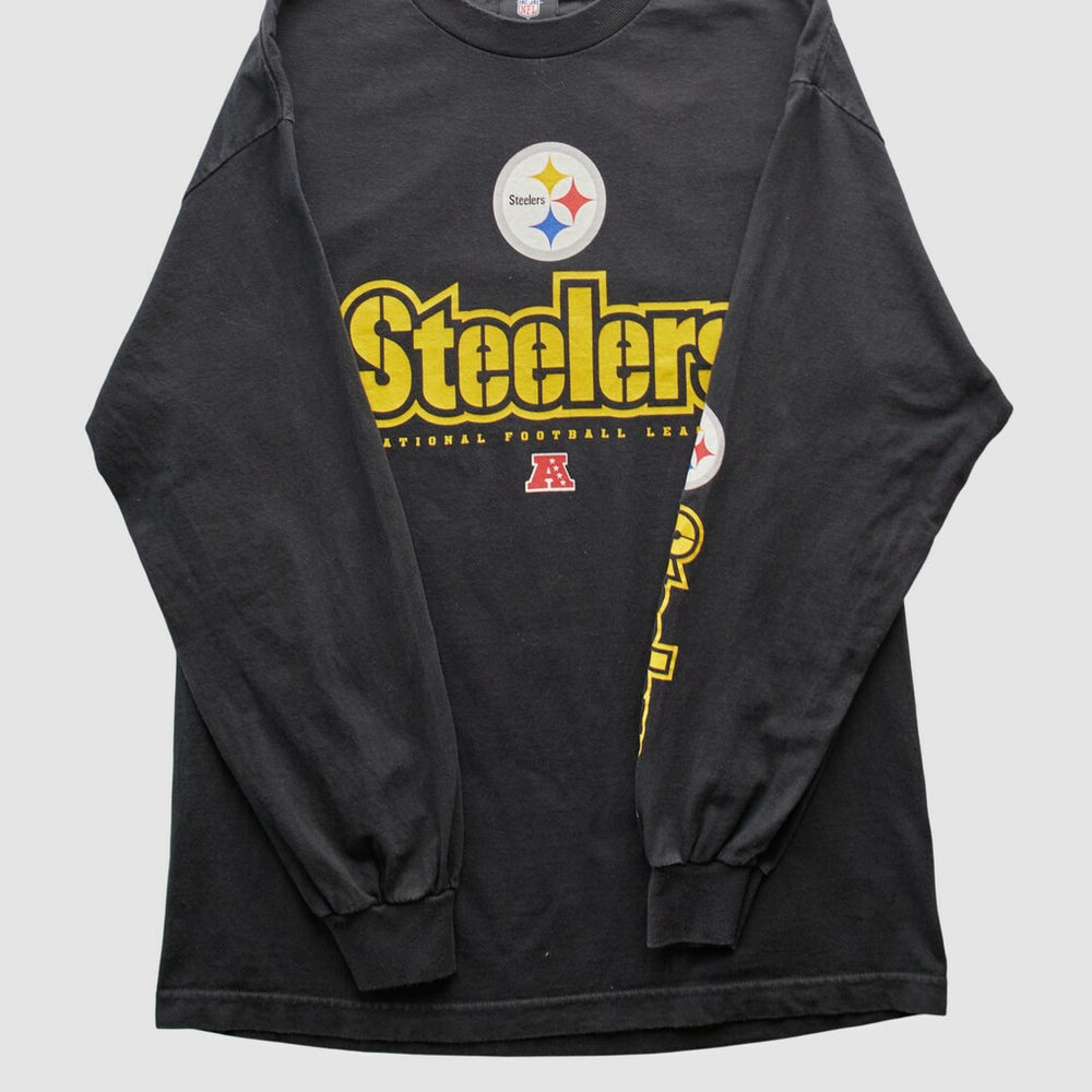 Pittsburgh Steelers NFL 2010s Long Sleeve T-shirt - Black T-shirts