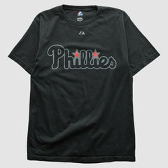 Philadelphia Phillies Majestic 2000s T-shirt - Black - Vintage T-shirts