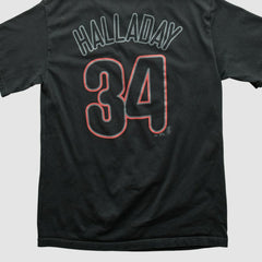 Philadelphia Phillies Majestic 2000s T-shirt - Black - Vintage T-shirts