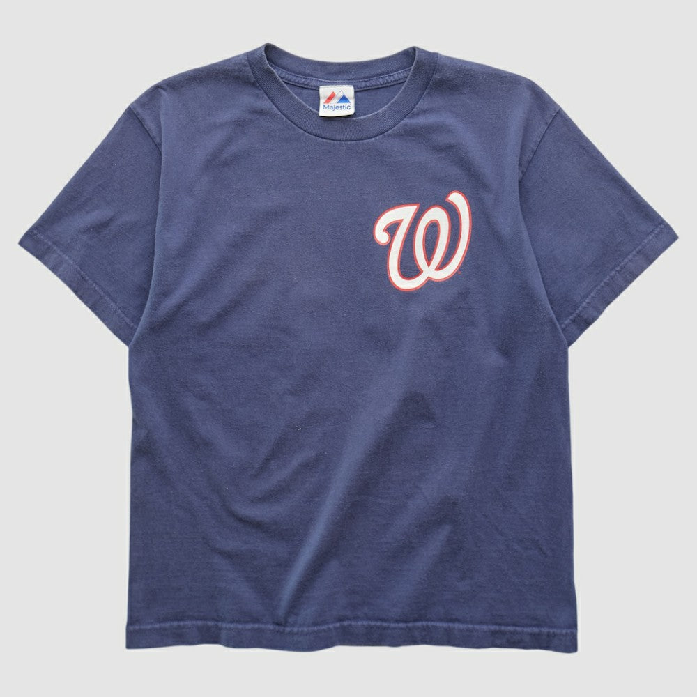Washington Nationals Majestic 2010s T-shirt - Navy - XVintage T-shirts