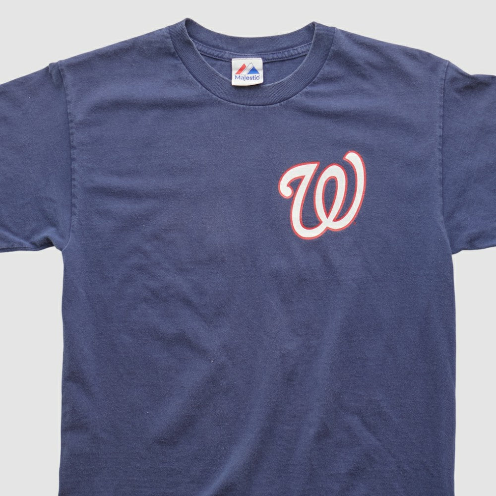 Washington Nationals Majestic 2010s T-shirt - Navy - XVintage T-shirts